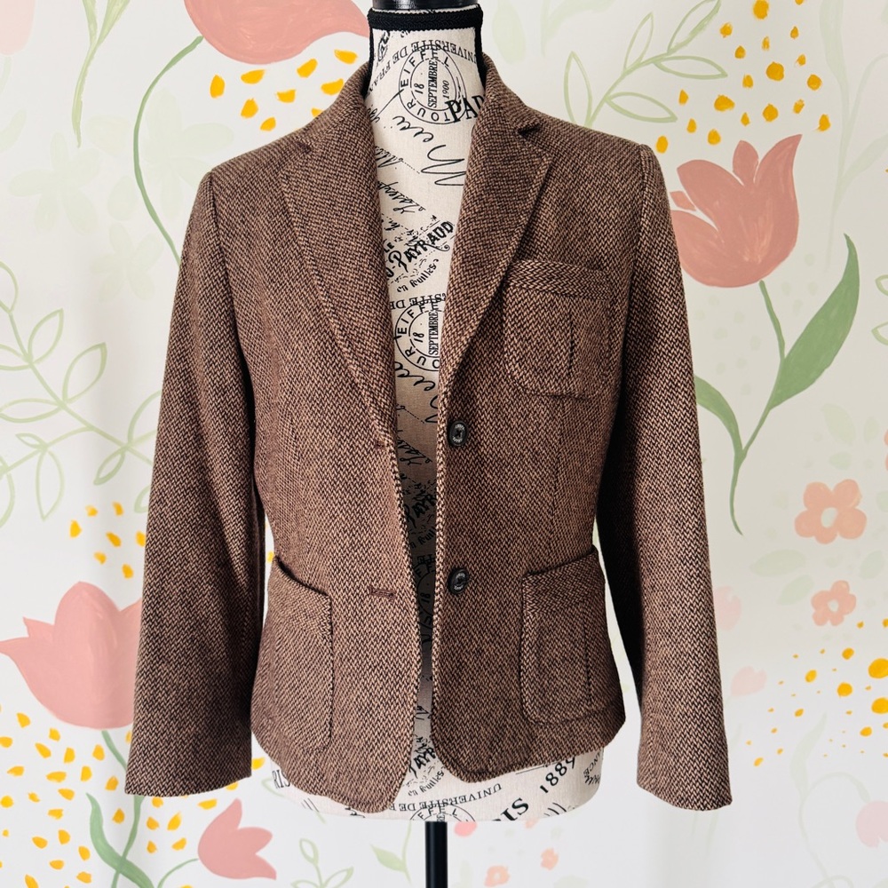 Chaps Brown Tweed Blazer